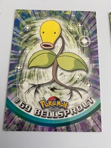 Bellsprout #69 Carta Pokémon Logo Rosso Vintage WOTC Erba Set Base Kanto - Foto 1 di 2