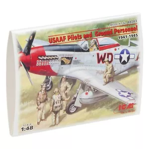 WWII US Pilots and Technics model kits plastic ICM 48083 Plastic model kit 1:48 - Picture 1 of 9