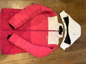 Ski jacket - padded white & pink - girls large 15-17yrs - excellent condition - Picture 1 of 1
