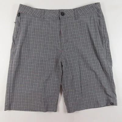 Pantalones Cortos Quicksilver Para Hombre Talla 32 Anfibios Bermudas a Cuadros Chino Fuera del Agua Foto 1 de 4