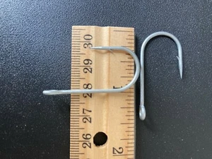 40 VMC permasteel closed eye siwash hooks 3/0 treble replacement for salmon jigs - Picture 1 of 6