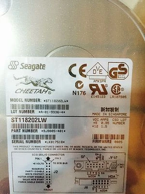 *New* Seagate Cheetah (ST118202LW) 18.2 GB,10000RPM, 3.5" Internal Hard Drive - Image 1 of 4