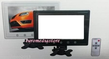 MONITOR TFT 10 POLLICI CON TELECOMANDO PER AUTO CAMPER BARCA 2 CANALI VIDEO