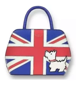 RADLEY LONDON Anniversary Flag Ziptop Satchel Crossbody Bag Handbag Union Jack - Picture 1 of 13
