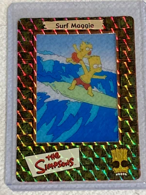2000 Artbox The Simpsons FilmCardz Foil Cel #S-4 SURF MAGGIE NM-MT - Image 1 of 3