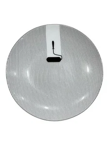 Cheeky I Help End Hunger Striped Plate 6-1/8” Paint Roller Excel. Used Condition - Picture 1 of 2