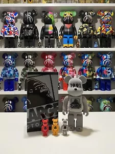 X-Large 400 % gris Bearbrick raro Be@rbrick 2008 Flocky XL - Imagen 1 de 5