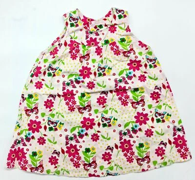 Dulce Flores Mariposa Vestido De H&M Talla 86 - Imagen 1 de 2