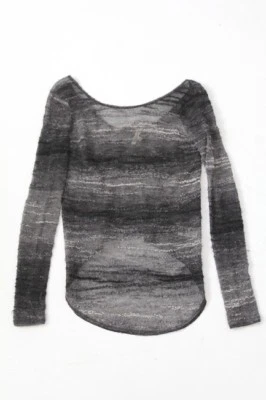 Suéter de punto transparente de mohair negro Helmet Lang Foto 1 de 4