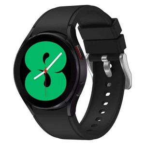 Armband für Galaxy Watch 20 mm Bizon Strap Watch Silicone Pro Schwarz Ührenband - Zdjęcie 1 z 5