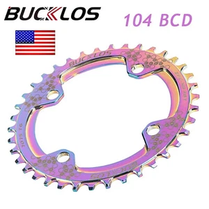 Chainring 104 BCD Round Oval 30-42t MTB Bike Narrow Wide Chainwheel Chain Ring - Picture 1 of 14
