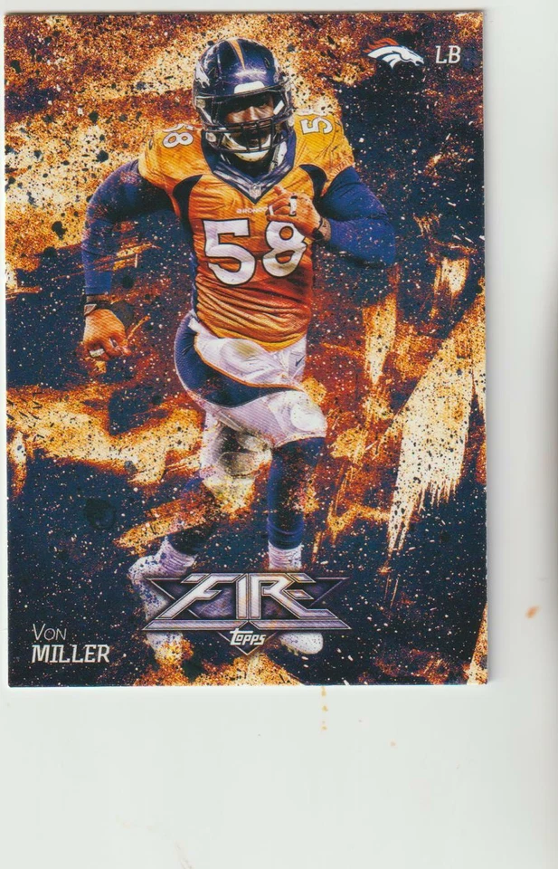 2014 Topps Fire #81 Von Miller card, Los Angeles Rams - Image 1 of 1