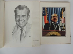 Foto de Schumann y holograma impresión litográfica 1968 inauguración de Richard Nixon - Imagen 1 de 8