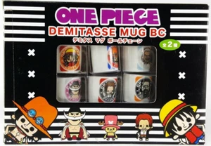 One Piece Demitasse Ceramic Mug set Luffy Ace Garp Edward Shanks Crocodile - Picture 1 of 6
