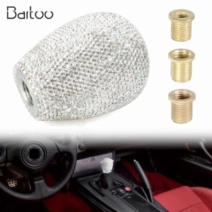 Shift Knob Shifter Car Gear Lever Head Rhinestone Bling Diamond  for MT/AT - Picture 1 of 12