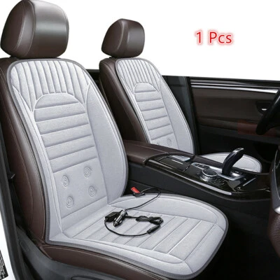 Car Heated Seat Cushion Fast Heating Warmer Pad Covers Temperature Adjustable - Image 1 of 4