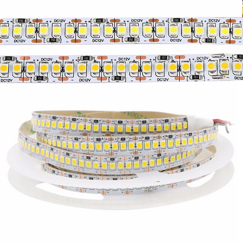 2835 LED Strip Light 1~5m 240LEDs/m Flexible White/Warm White High Quality DC12V - Image 1 of 4
