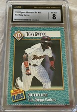 Tony Gwynn Padres 1989 Sports Illustrated for Kids SI card CSG graded 8 NrMt-Mt