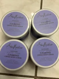 Lot Of 4 Shea Moisture Lavender Calming Creme Body Scrub (11.3 oz. each) - Picture 1 of 1