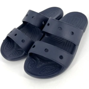 NWOT CROCS Navy Kids Size 1 Slip on Sandals Unisex Boys and Girls - Picture 1 of 8