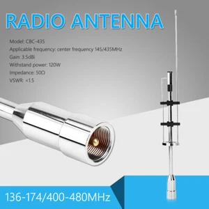 Antenne double bande UHF VHF CBC-435 145MHz 435MHz pour Radio Mobile PL-259 FR - Zdjęcie 1 z 11