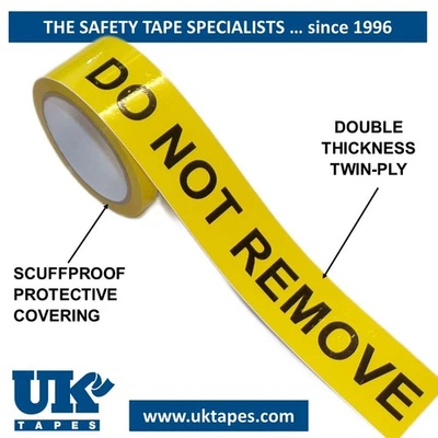 TWININATE DO NOT REMOVE self-adhesive hazard/safety marking tape