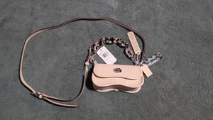 NWT Authentic  Coach Mini Wavy Dinky Bag Coachtopia Line Leather Crossbody Cloud - Picture 1 of 14