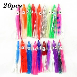 Künstlich Angelköder Gefälscht Weich Tintenfisch Köder Salzwasser 5/6/9/10/16 Cm - Bild 1 von 49