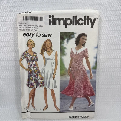 Simplicity 8420 Misses Dress Collar Option Easy Pattern 12-16 *Uncut - Image 1 of 4