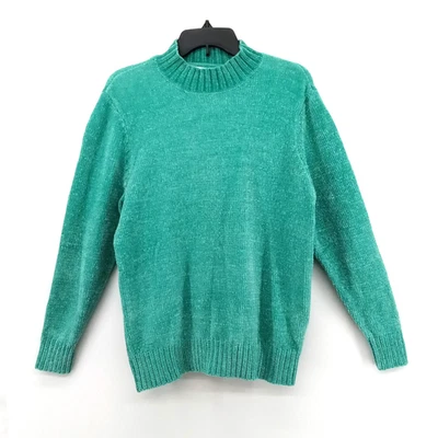 Blair Sweater Womens Medium Green Ribbed Mock Neck Long Sleeve Cozy Soft Top - Image 1 of 4