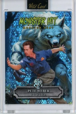 Pete Weber 1/1 2025 Wild Card Haunted Hits Monster Hit Blue Donut Hombre Lobo Foto 1 de 2