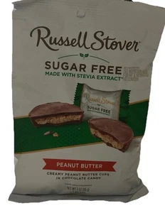 Tazas de mantequilla de maní Russell Stover sin azúcar con stevia, 3 onzas (paquete de 6) - Imagen 1 de 5