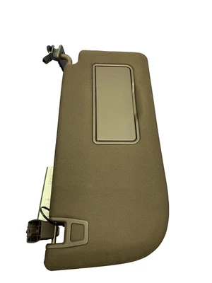 2017 - 2022 FORD F250 SD OEM RIGHT FRONT ILLUMINATED SUN VISOR | BROWN CLOTH - Image 1 of 4