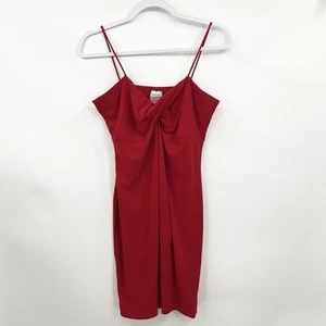 Vintage Y2K Fredericks Of Hollywood Little Red Mini Dress Bodycon Size Medium - Picture 1 of 5