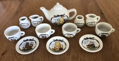 Schylling Disney Classic Winnie the Pooh & Friends Mini China Tea Set 13 Pieces - Image 1 of 4