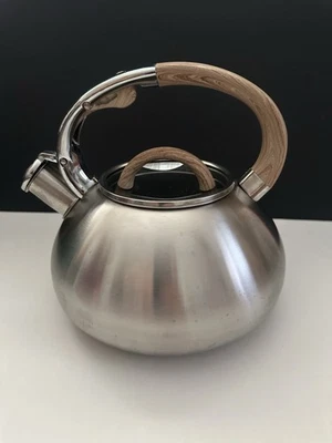 Brandani кухонная посуда чайник из нержавеющей стали серии мягкая ручка из искусственного дерева - Изображение 1 из 4