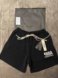 NEW Fear of God NBA Essentials Black Shorts Size XS 100% Authentic ✅ - Picture 1 of 10