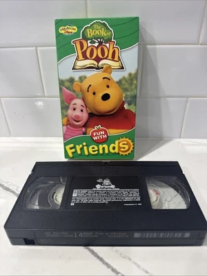 Book of Pooh: Fun With Friends VHS Tape 2001 Playhouse Disney Cartoon Show Y2K - Image 1 of 4