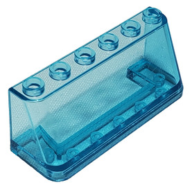 Lego Part 4176 30607 35336 Windscreen 2x6x2 Translucent Light Blue