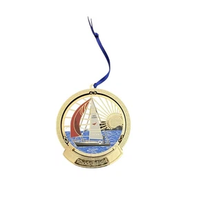 Rhode Island Sailboat Christmas Ornament Holiday Ocean - Picture 1 of 5