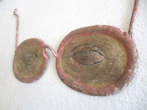 ANTICO VECCHIO OPTOMETRISTA PUBBLICITÀ COMMERCIALE CLINICA ESPOSIZIONE INSEGNA SPECIFICHE - Foto 1 di 7
