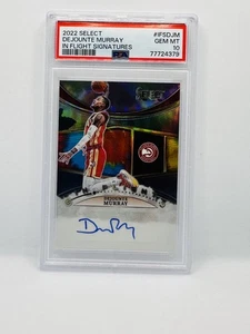 2022 Select In Flight Signatures Tie-Dye Dejounte Murray PSA 10 #/25 Auto Prizm - Foto 1 di 2