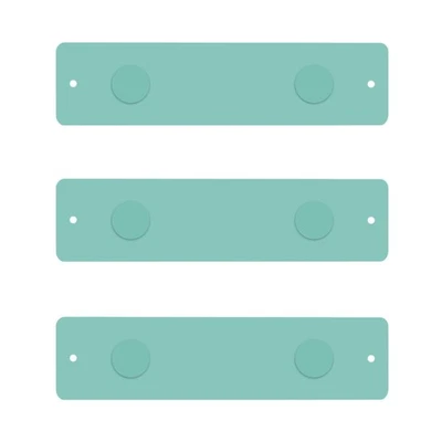 Three by Three Magnetic Strip Bulletin Board Long Wide – 12" x 3" Metal Organ... - Image 1 of 4