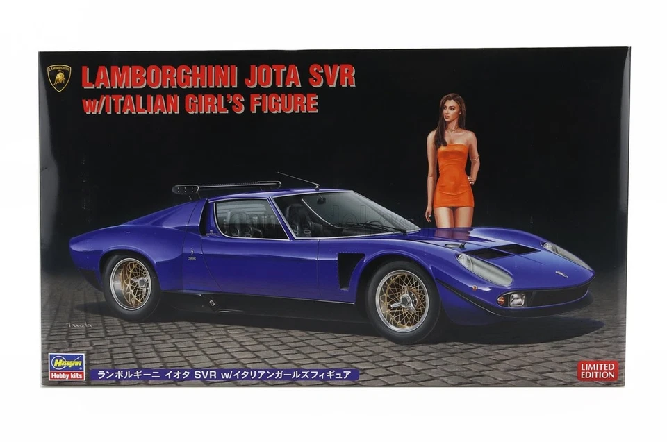 1/24 HASEGAWA - LAMBORGHINI - JOTA SVR WITH GIRL FIGURE 1970 20472 - Immagine 1 di 1