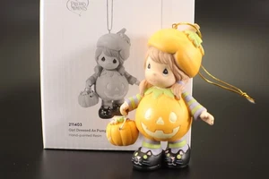 Precious Moments Halloween Ornament GIRL in JACK-O-LANTERN Custom  2020 in Box - Picture 1 of 10
