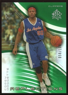 Corey Maggette #37 2003-04 Upper Deck Triple Dimensions Reflections Emerald /100 - Image 1 of 3