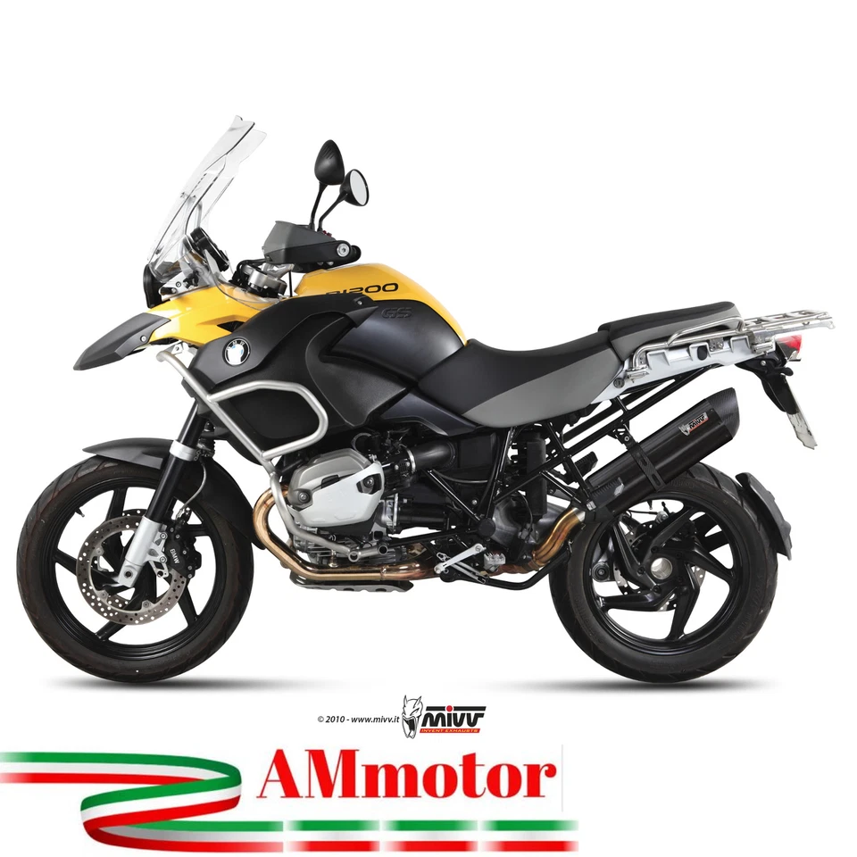 Mivv Bmw R 1200 Gs 2012 12 Pot D' Echappement Moto Suono Black - Photo 1/1
