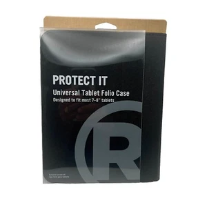 RadioShack Protect It Universal Tablet Folio Case 2604252 Black 7-8" Tablets NEW - Picture 1 of 10