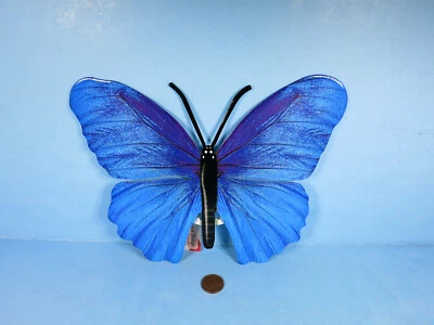 Arte de pared de acero mariposa Blue Haze decoración de Next Innovations-interior o exterior-nuevo Foto 1 de 3