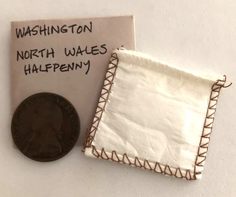 1795 WASHINGTON NORTH WALES COLONIAL HALF PENNY HIGH END GREAT DETAIL Cover